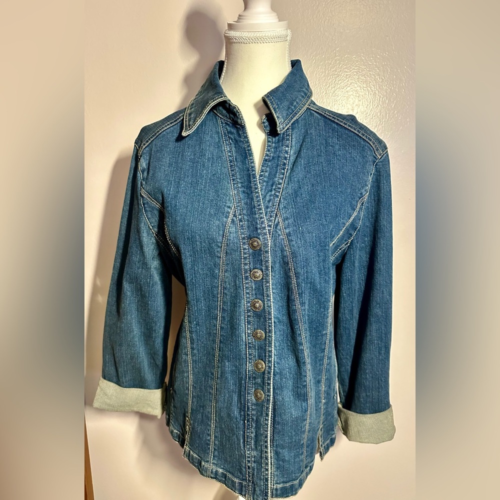 dressbarn Blue Jean Jacket